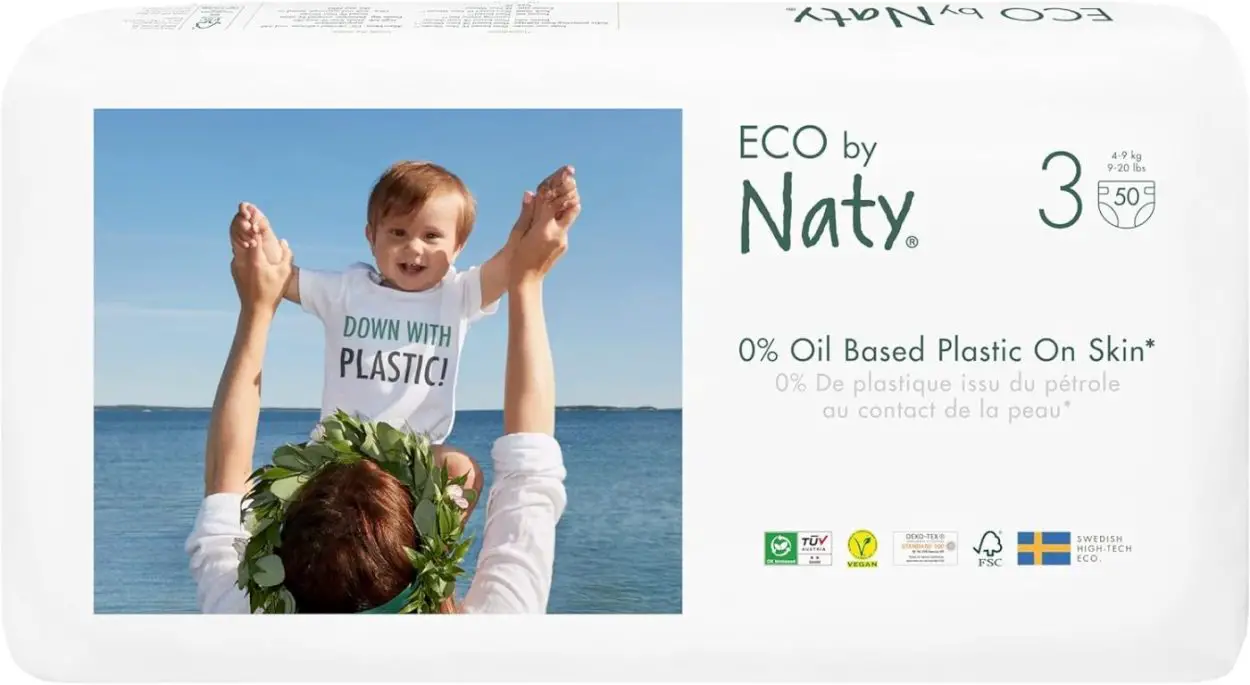 Eco by Naty Pañales Bebé - Pañales ecológicos a base de plantas